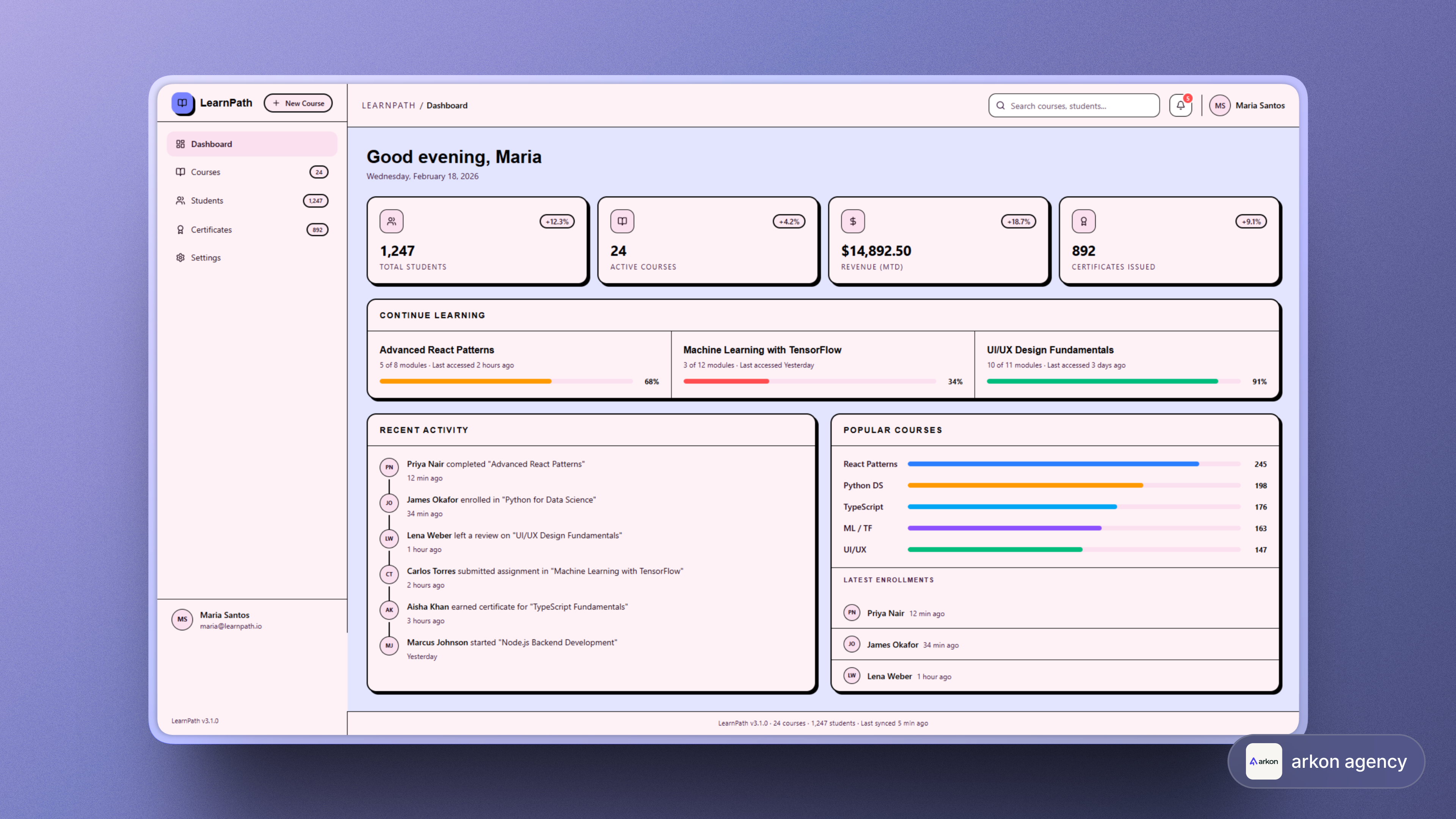 LearnPath | Online Course & Certification Platform interface screenshot 2