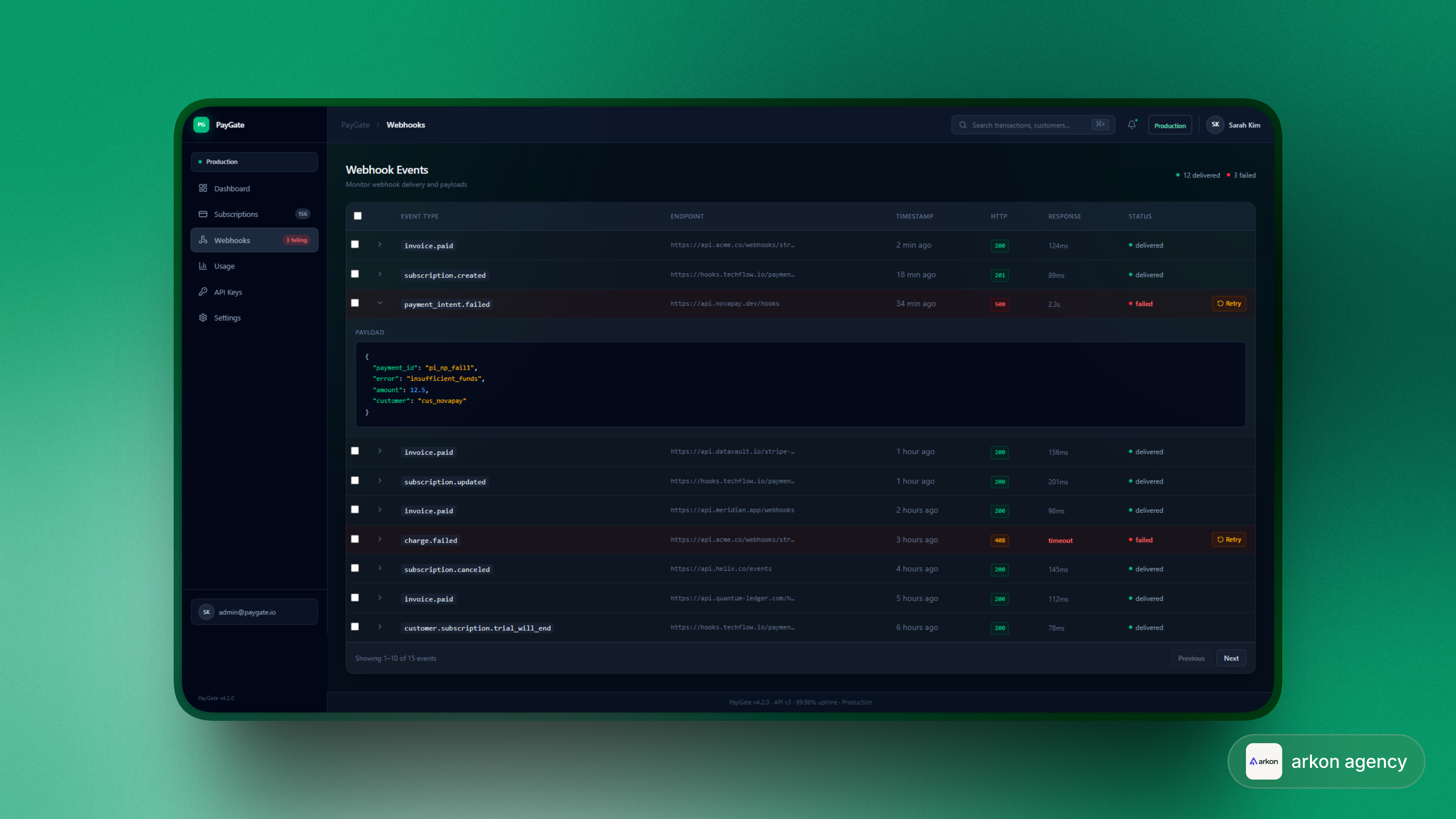 PayGate | Subscription Billing & Access Management interface screenshot 2