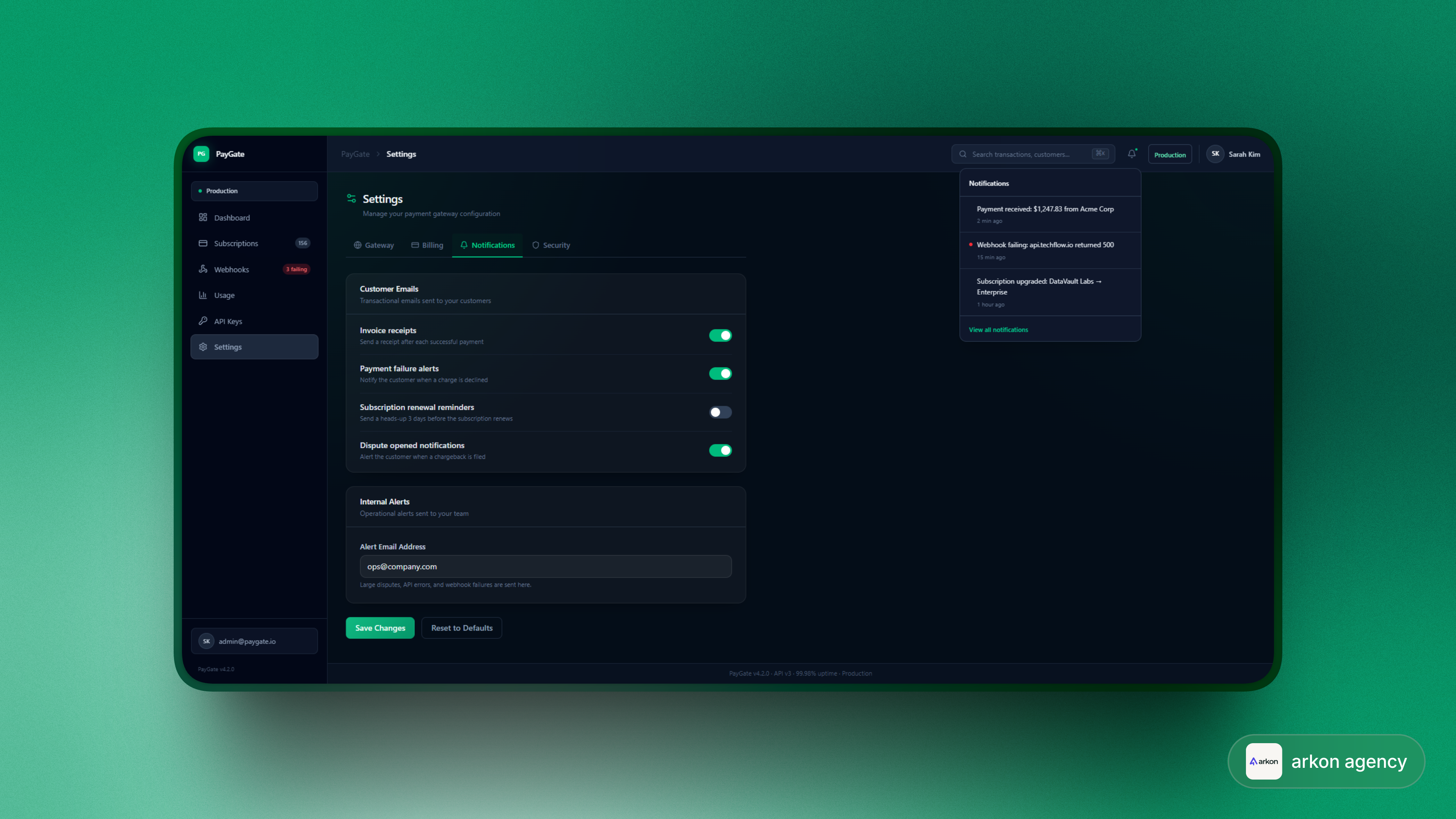 PayGate | Subscription Billing & Access Management interface screenshot 4